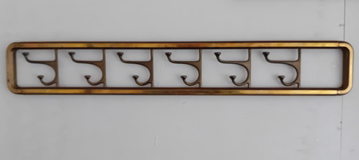 Vintage brons/ messing art deco kleerhanger