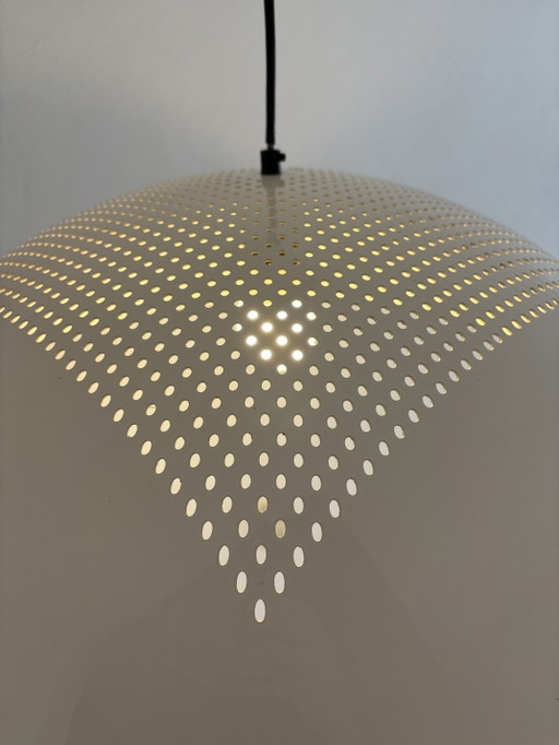 XL Vintage Italian Space Age Pendant Lamp – PiùLuce Vicenza (1970s/1980s) – hanglampen, Metal (photo 2 of 11)