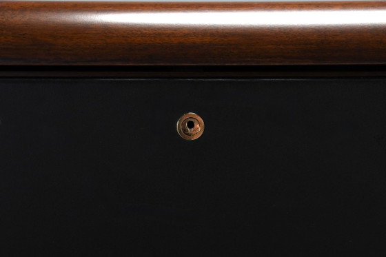 Walnut, Metal and Leather Hans von Klier “Il Ponte” Sideboard for Skipper, 1970s, Chrome, Silver (photo 6 of 10)