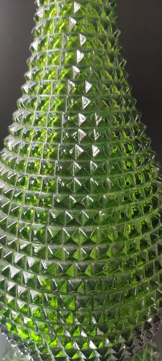 Vaso a bottiglia Empoli verde oliva punta di diamante - 39 cm – Oggetti decorativi, Vetro (photo 3 of 8)