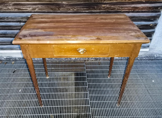 Consolle Art Déco italiana con un cassetto – Console, Legno, Art Deco (photo 3 of 10)