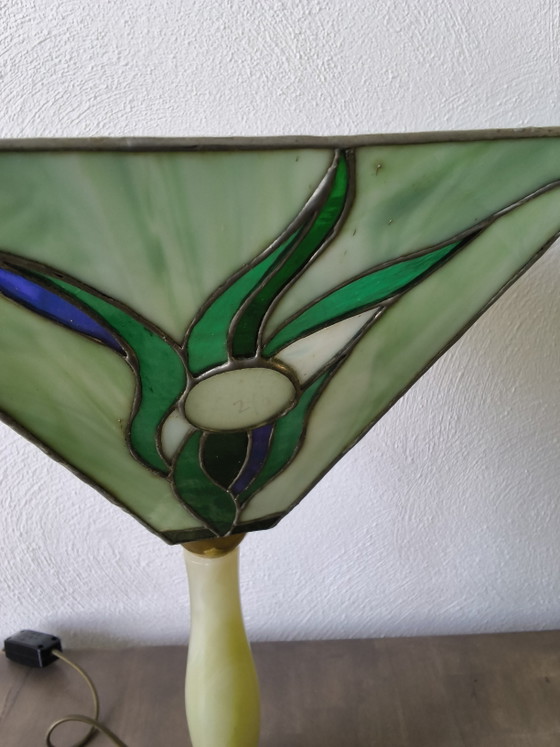 Armany Tiffany Lamp – Aermann-Leuchten, Table lamps, Glass, Metal (photo 4 of 7)
