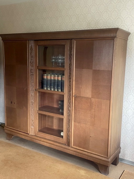 Cabinet Art Déco avec éléments de Chinoiserie