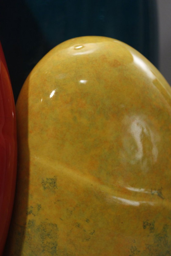 Image 1 of François Chatain - Grande lampe menhir vintage design post-moderne France 1990s