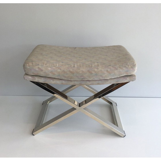 Image 1 of Vintage stool in Chrome 1970