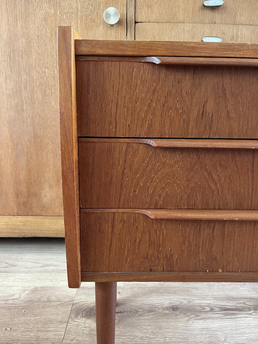 Vintage Danish teak drawer with beautiful handles