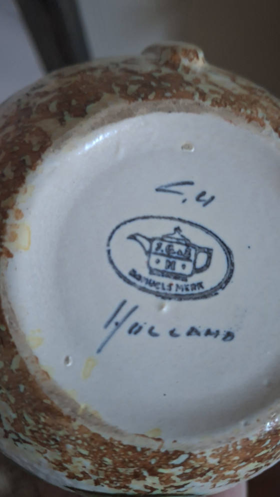 Jug from Pottery J. Goedewaagen & Zoon, Gouda. – Goedewaagen Gouda, Vases, Ceramic (photo 5 of 5)