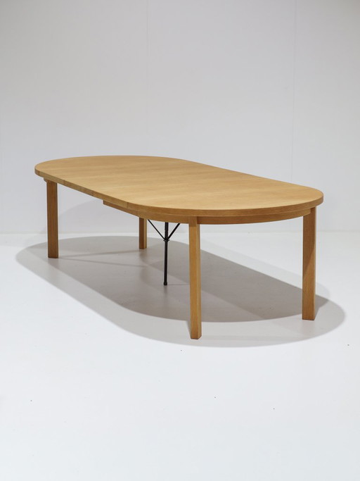 Table de salle à manger ronde extensible Sorø Chêne Danois Vintage