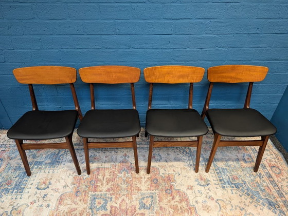 Image 1 of 4x chaises design vintage, Schiønning & Elgaard, 1960