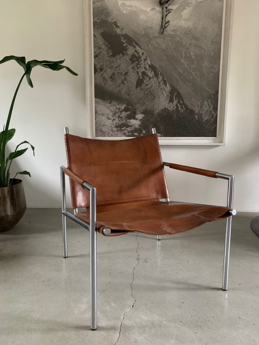 Martin Visser SZ02 Stuhl, für Spectrum, Design 1960.