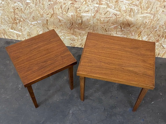 Image 1 of 2x 60s 70s Side Table Side Table Danish Modern Design 60s 70s