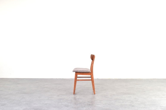 Mid-Century dänische Teak- & Woll-Esszimmerstühle von Farstrup, 1960er, 4er-Set – Silk, Wood (photo 6 of 12)