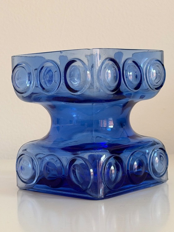 Kehrä Kobaltvase von Tamara Aladin für Riihimäen Mid Century Design – Riihimäen Lasi, Vasen, Glass (photo 2 of 5)