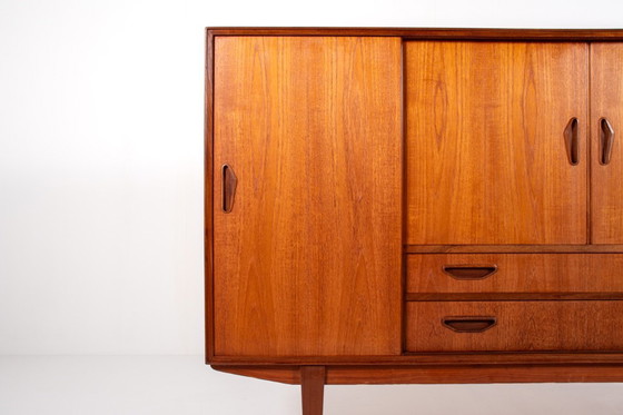Image 1 of Credenza danese in teak e palissandro di metà secolo di P. Westergaard Møbelfabrik, anni '60