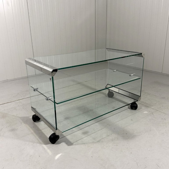 Image 1 of Mueble para equipos de audio, mueble para TV y mesa auxiliar de Gallotti&Radice, Tris 1971.