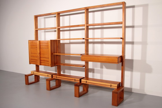 Image 1 of Sistema modulare di pareti brutaliste francesi – Eleganza industriale, ca. 1950