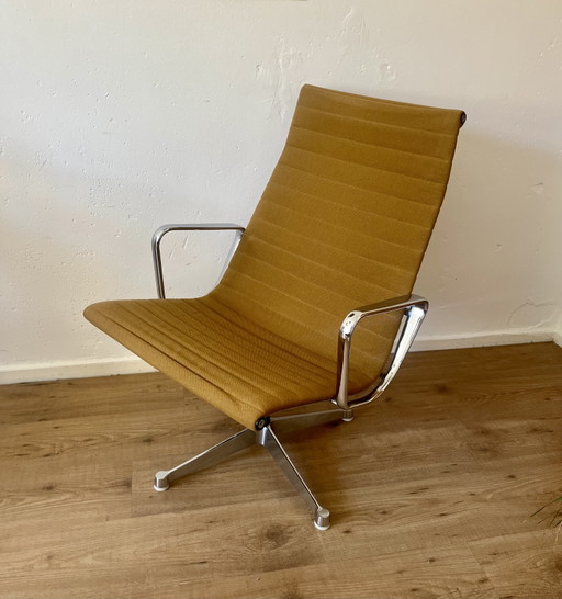 Eames EA 116 loungestoel voor Herman Miller, vintage 1958 – draaistoelen, Textile, Aluminium