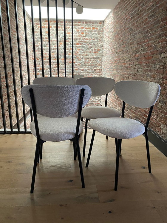 Image 1 of Chaises de salle à manger blanches Teddy