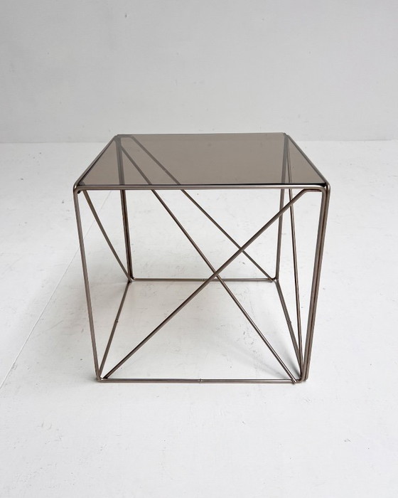 Tavolino laterale geometrico isocele di Max Sauce, anni '60 – Tavolini, Metal (photo 6 of 6)