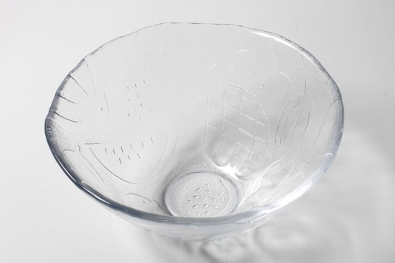 Image 1 of Vintage Kosta Boda Tropic glazen fruitschaal, Scandinavisch fruitdesign / 1989