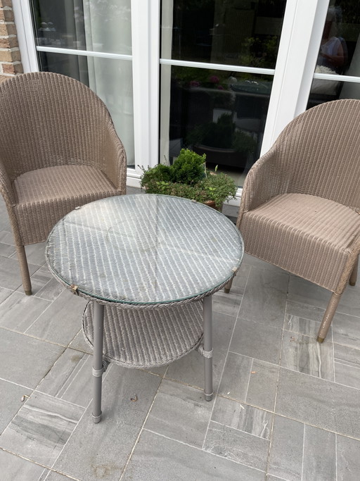 Vincent Sheppard tuinmeubelset: tafel en twee stoelen – loungesets, Glass, Metal (photo 2 of 5)