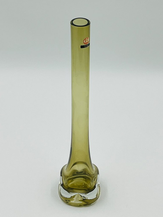 Image 1 of Soliflore Ingrid Glas design Kurt Wokan olive green