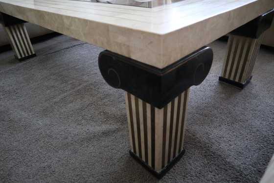 Image 1 of Tavolino da caffè tessellato Maitland Smith, Stati Uniti, anni '80