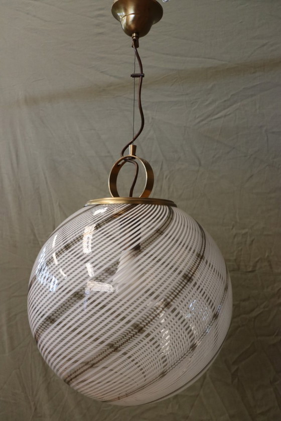 Image 1 of Murano-Glaskugel-Kronleuchter aus den 1970er Jahren