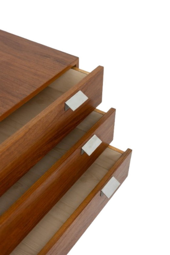 Image 1 of André Monpoix. 3-drawer teak chest of drawers. 1960s.