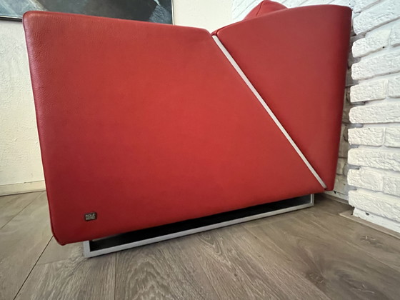 Image 1 of Rolf Benz design - model 350 design - modern - leather - red