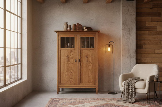 Image 1 of libreria antica in stile Art Déco