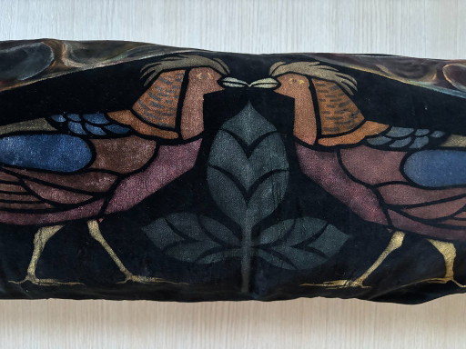 Cuscino cilindrico Art Déco