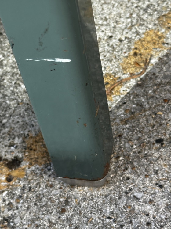 Scrivania compatta industriale vintage in metallo verde – Anni '50 – Scrivanie (photo 15 of 15)