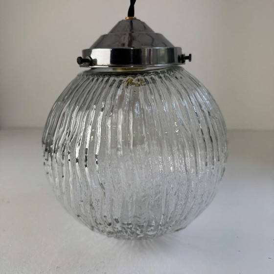 Image 1 of Lampada a sospensione vintage XL in stile Art Déco antico.