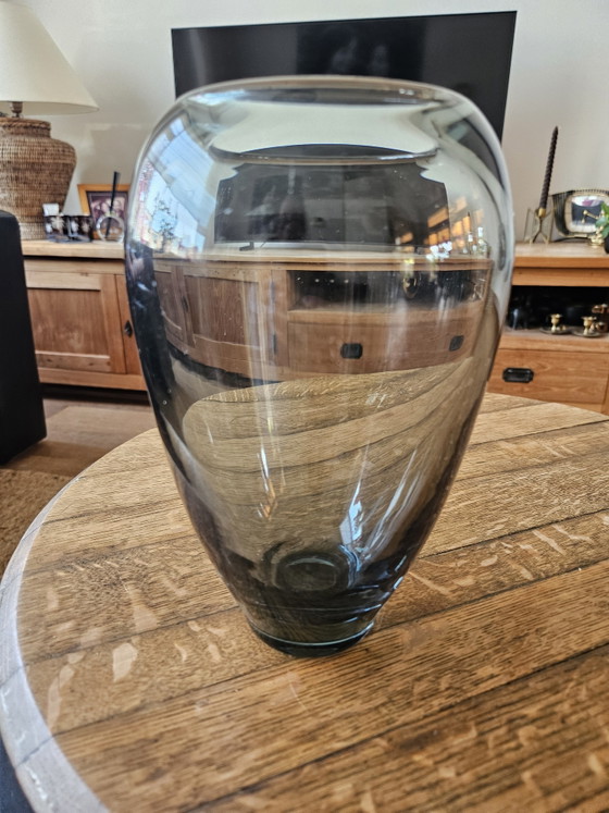Image 1 of Vaso originale per copiatrice A.D. (Leerdam) - Grigio fumo - Contrassegnato