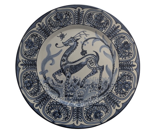 XL Vintage Spaanse Majolica Keramische Wandlader van M. Marco - 40 cm – Artisan, wanddecoratie, Ceramic