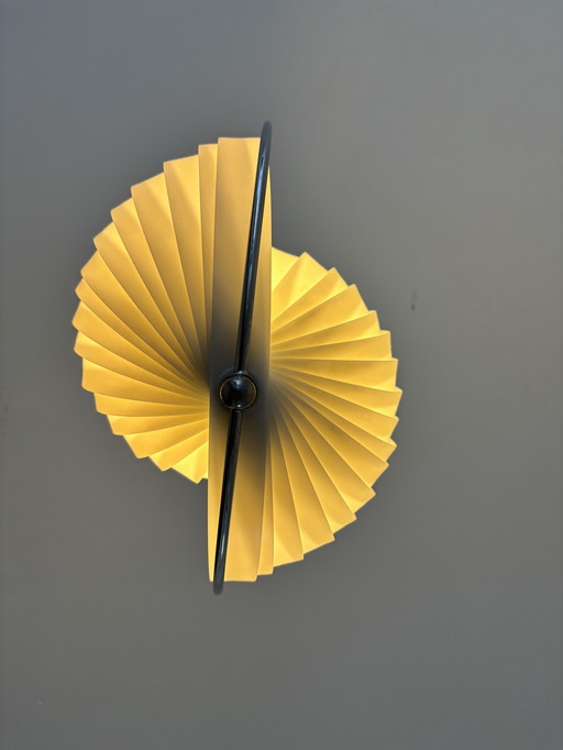 Kare design vintage lamellen mond lampe jaren 80