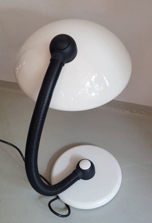 Lampe à poser vintage allemande noire et blanche