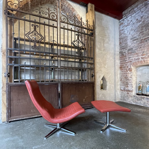 De Sede sillón giratorio DS 51 con otomana