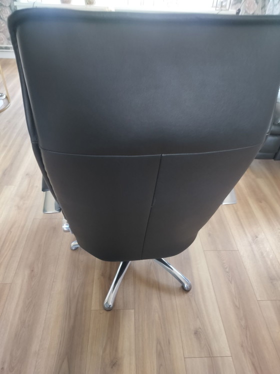 W.Schillig Sillón reclinable – Sillones reclinables, Cuero, Metal (photo 3 of 5)