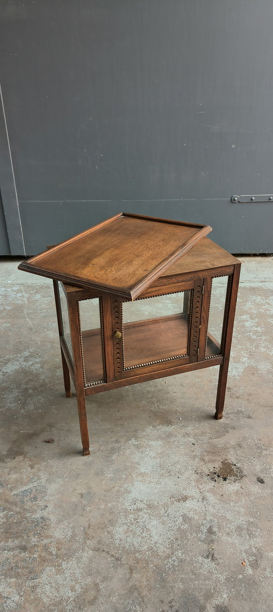 Image 1 of Antigua vitrina de té antigua de la Escuela de Ámsterdam, década de 1930