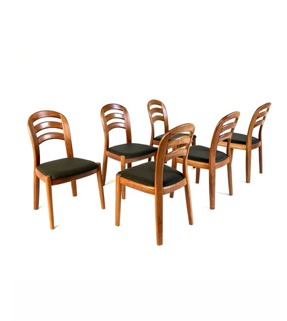 Image 1 of 6x sedie da sala da pranzo restaurate, Koefoeds Hornslet '80