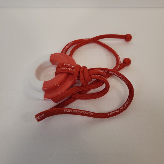 Image 1 of Collana bianca e rossa, Emporio Armani, anni 2010 - Italia