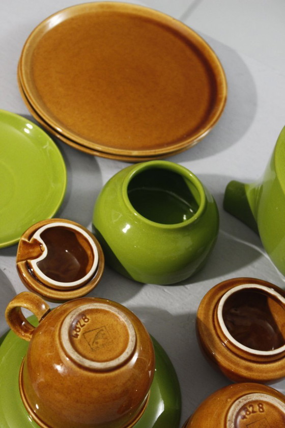 Image 1 of Colombo servizio da caffè vintage in ceramica design Space Age anni '70 Italia