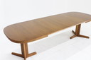 Table à manger ovale extensible vintage danoise XXL