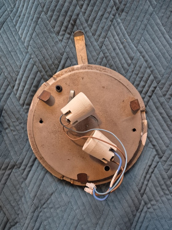 1950s opal glass Bauhaus ceiling light (photo 5 of 5)