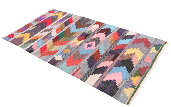 Kelim Modern Caucus Kilim - Art Arménien Vintage – Tapis, Wool (photo 3 of 5)