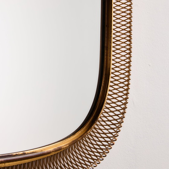 Image 1 of MK10879 Specchio con cornice in metallo e ottone