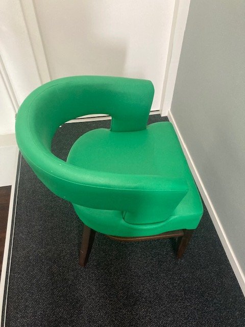 Image 1 of 8 sedie in skai verde