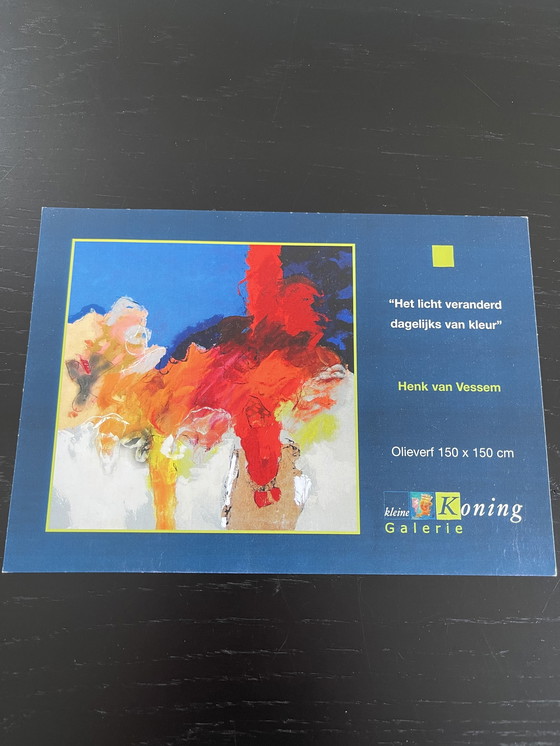 Image 1 of 2x Olieverf schilderijen di Henk van Vessem